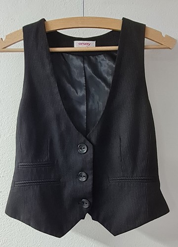 Damen weste schwarz - weste,