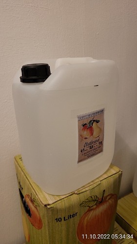 Kanister obstler - 5l, 50%