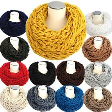 XXL WINTER SCHLAUCHSCHAL LOOP BASIC SCHAL UNI RUNDSCHAL STOLA GROB STRICK TREND