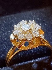 Goldring 750 mit - , echt