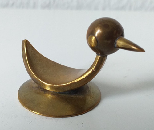 Messing figur ente grotesk - messing,
