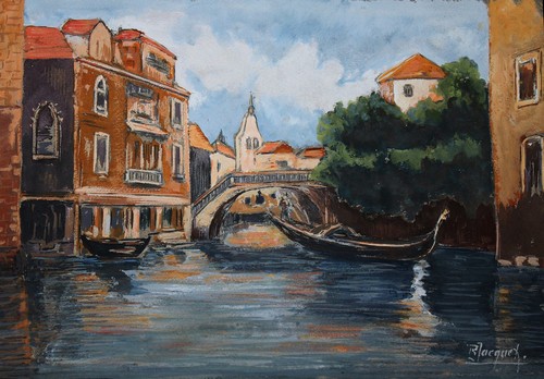 Venedig alte signierte - ",