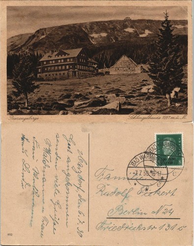 Postcard krummhübel karpacz - postcard,