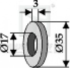 Scheibe  63-FEI-64 passend für Kuhn Mulcher