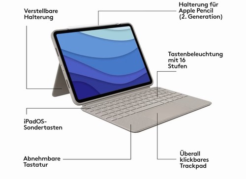 Neu logitech combo touch für - touch,