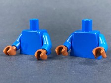 LEGO®  2x Torso Körper blau