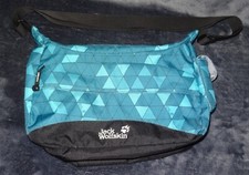 Jack Wolfskin Boomtown Tasche Schultertasche Umhängetasche türkis mint schwarz