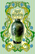 Prof. MAX LAEUGER Kunsttöpferei KANDERN Schlickermalerei Antike Jugendstilvase