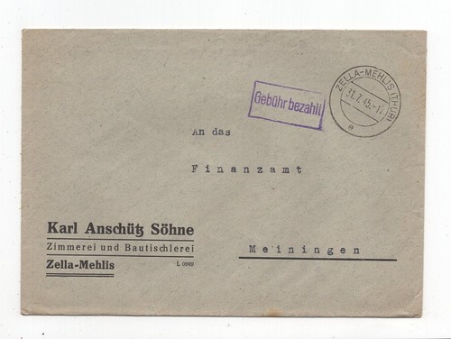 Gebühr bezahlt brief - bezahlt,