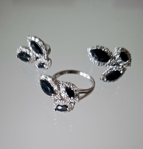 Silberschmuck 925 mit saphir - mit,