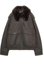 Zara Wildlederjacke braun