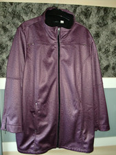 Paola Softshelljacke Windbreaker, Gr. 54 Damen, NEU, brombeer/meliert, Plusgröße
