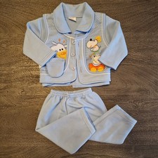 Warmes Set aus Hose, Oberteil und Weste, ca. Gr. 80/86 (1 Jahr
