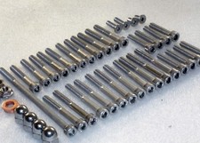 Honda TLR200 XL185 XR200 Motor, Zylinder Edelstahl Inbusschrauben & Kuppelmuttern Kit 