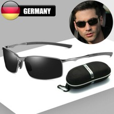 Aluminium Sonnenbrille Herren HD Polarisiert UV400 Schutz Fahren Pilotenbrille✅
