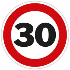 Blechschild  30. Geburtstag