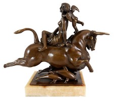 Art Deko Figur, Raub der Europa (1925) - The Flight of Europa, sign. P. Manship