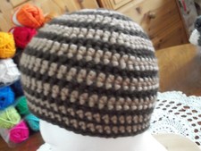 100% Merino-Wolle-Häkelmütze aus myboshi original No 3, in 2 Farben