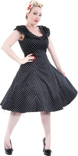 Hearts roses polka - polka, dots