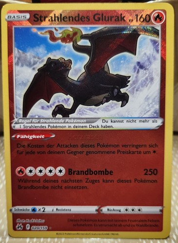 Pokemon karte strahlendes - karte,