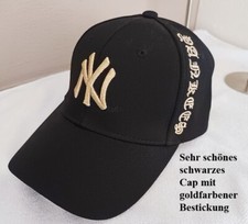 NY Cap  Golf Cabrio schwarz Freizeit Cap Kappe Mütze Baseball Tennis Sport