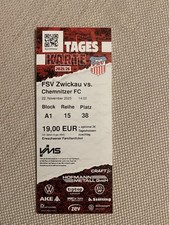 Sammlerticket FSV Zwickau vs Chemnitzer FC