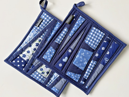 Patchwork topflappen set - patchwork, topflappen-set