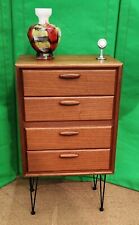 Vintage Teak Kommode Highboard Heinrich Riestenpatt Danish Style 60s Mid Century