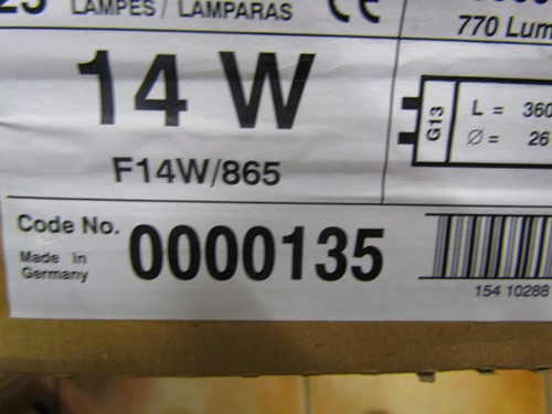 Sylvania f14w 865 daylight - f14w/865,