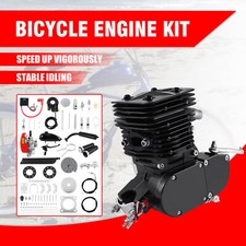 2-Takt 110CC Gas Motor Motorisiert Fahrrad Benzin Bike Engine CDI Kit 55 km / h
