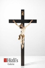 ANTIKES KRUZIFIX MIT POLYCHROM