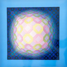 Vasarely Heliogravur aus
