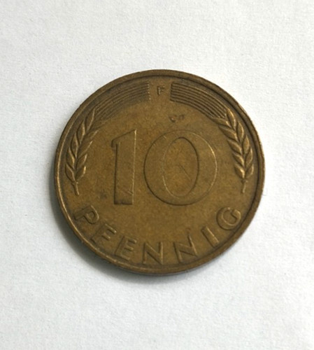 Brd pfennig 1973 - f, messing
