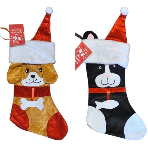 Weihnachtssocke hund katze - weihnachtssocke, •