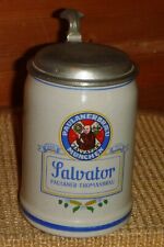 antiker Bierkrug,Humpen Paulaner Bräu München SALVATOR,Thomasbräu