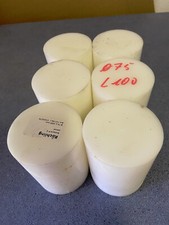 POM weiß, D 75mm, L 100mm, 6 Stück, Rundmaterial, Halbzeug