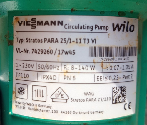 Wilo umwälzpumpe typ stratos - wilo, umwälzpumpe,