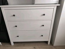IKEA HEMNESKommode mit 3 Schubladen, weiß gebeizt