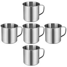 5 Pcs Alu Tasse Edelstahl