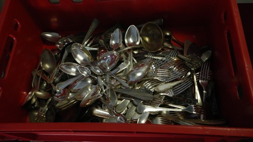 Versilbertes besteck - kg,
