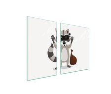 Glasplatte und Schneidebrett