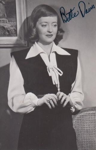 Bette davis 9x14 signiertes - 9x14, cm