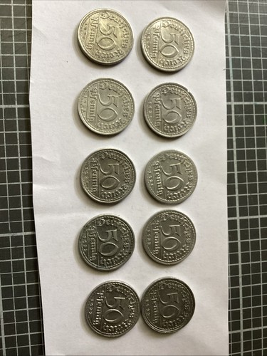 10x reichspfennig - 50,