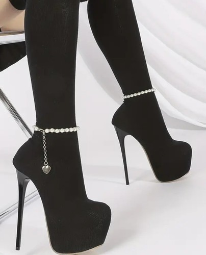 High heels schwarz - heels, overknees