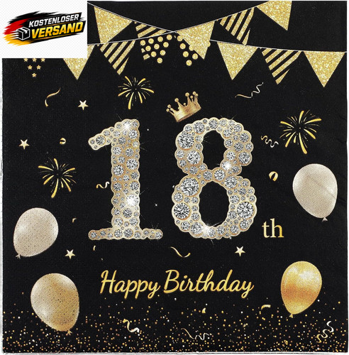 Servietten geburtstag - servietten, 18.