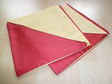 Bettwäsche 200 x 200 + 2 x 80 x 80 Mako-Satin rot-gelb von Dierig NEU