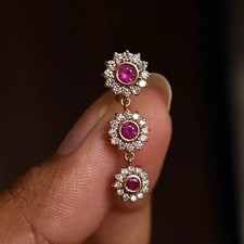 Floral Rubin & Diamant 18K
