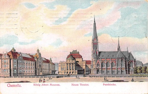 Chemnitz petrikirche - ak,