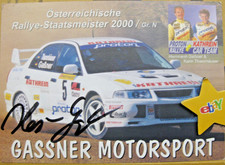 Rallye Autogrammkarte Gaßner