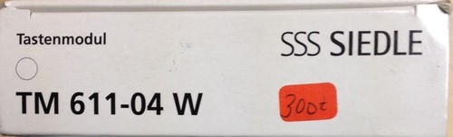 Siedle tastenmodul 611 w - tm, 611-1